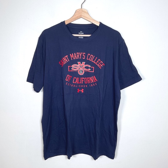Under Armour Other - Under Armour Saint Mary's College T-Shirt Graphic Navy Tee XL